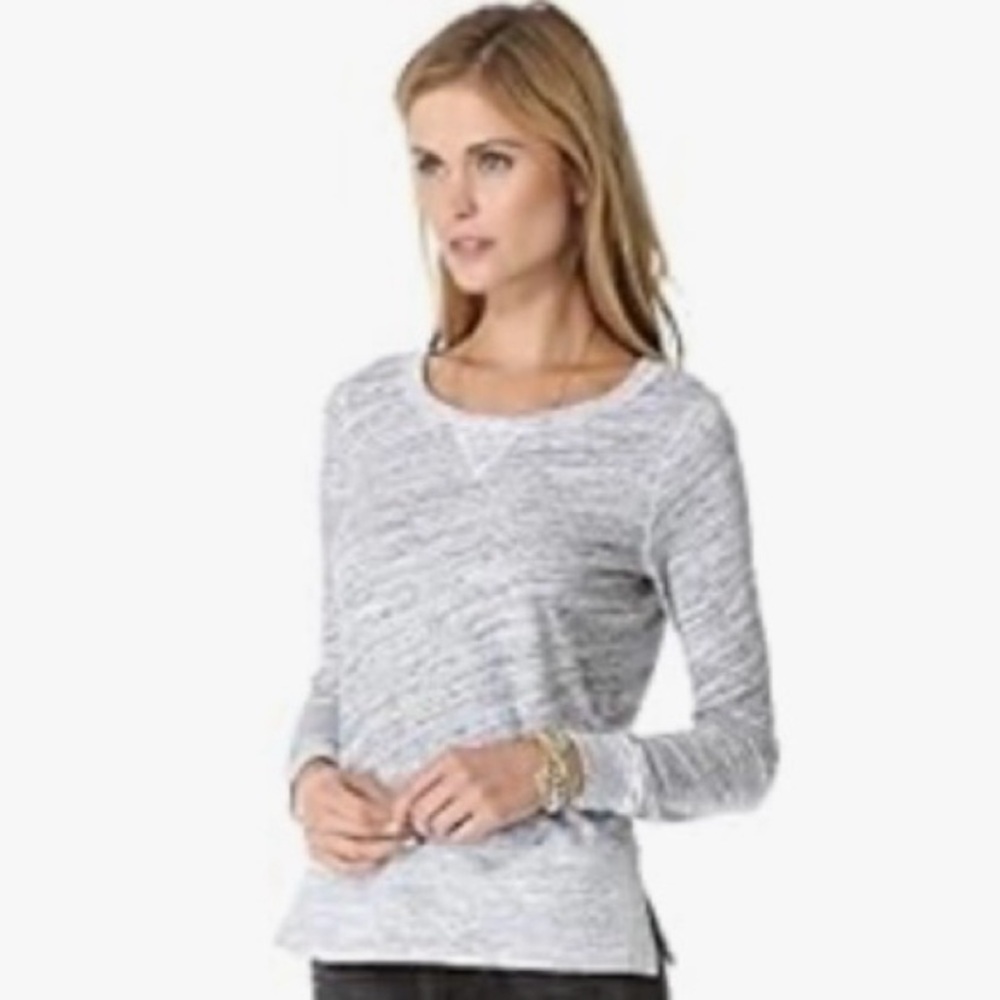 Splendid - Space Dye Active Pullover Shirt - Size Small - Ash Gray
